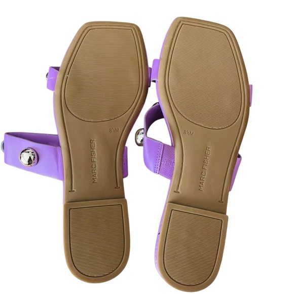 Marc Fisher Purple Slide Sandals - Picture 4 of 4